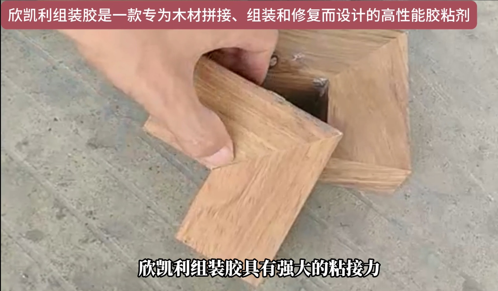 欣凱利組裝膠適用于多種木材的粘接，包括但不限于硬木